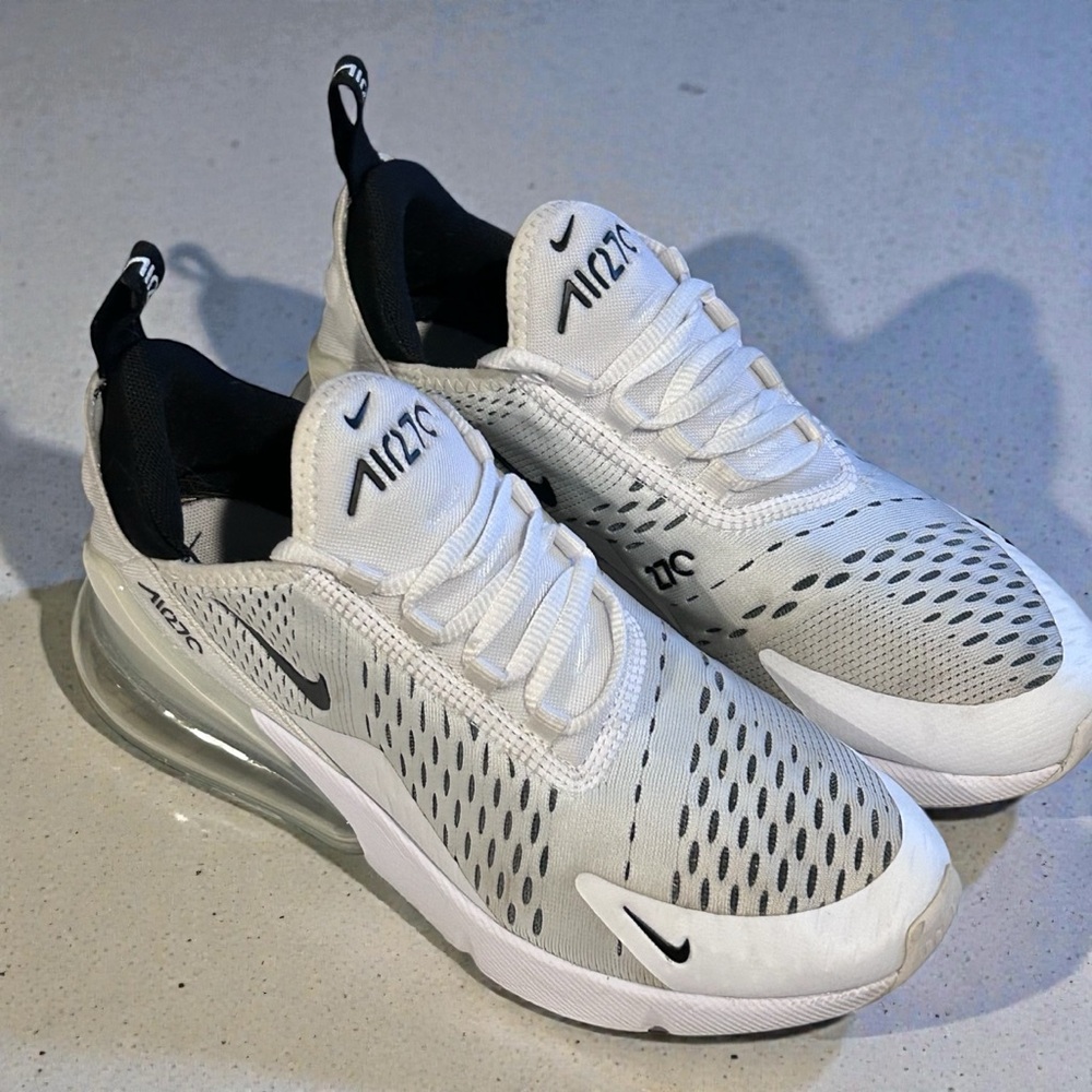 Nike Air Max 270 White and Black Sneakers
Women’s Size 6.5 - Picture 2 of 7